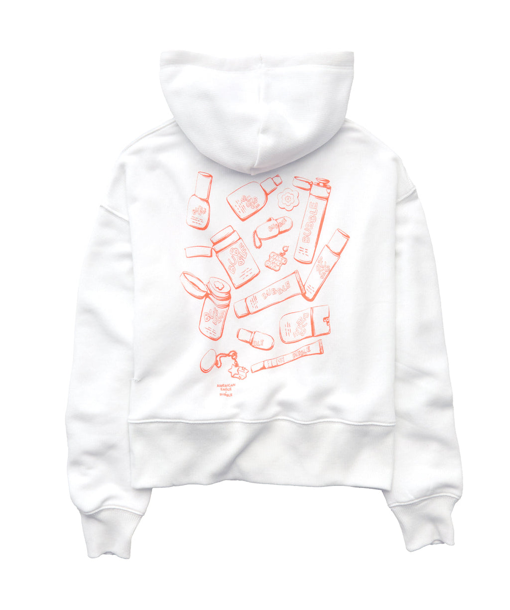 AE x Bubble Fleece Hoodie - White