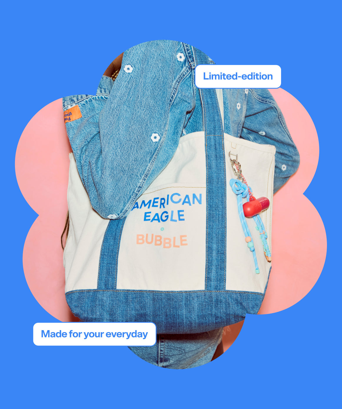 AE x Bubble Canvas Tote Bag
