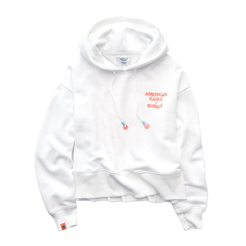 AE x Bubble Fleece Hoodie - White