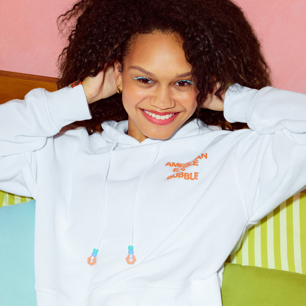 AE x Bubble Fleece Hoodie - White