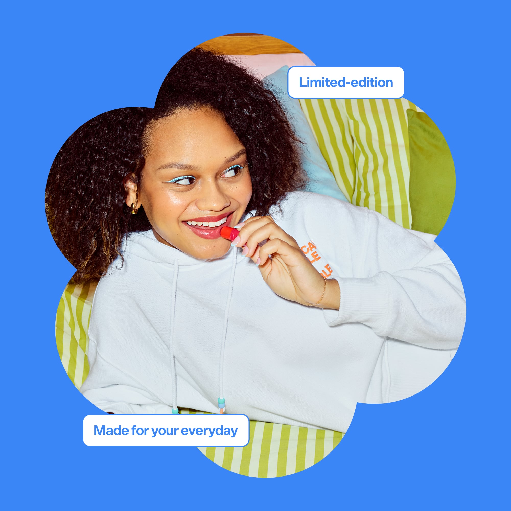 AE x Bubble Fleece Hoodie - White