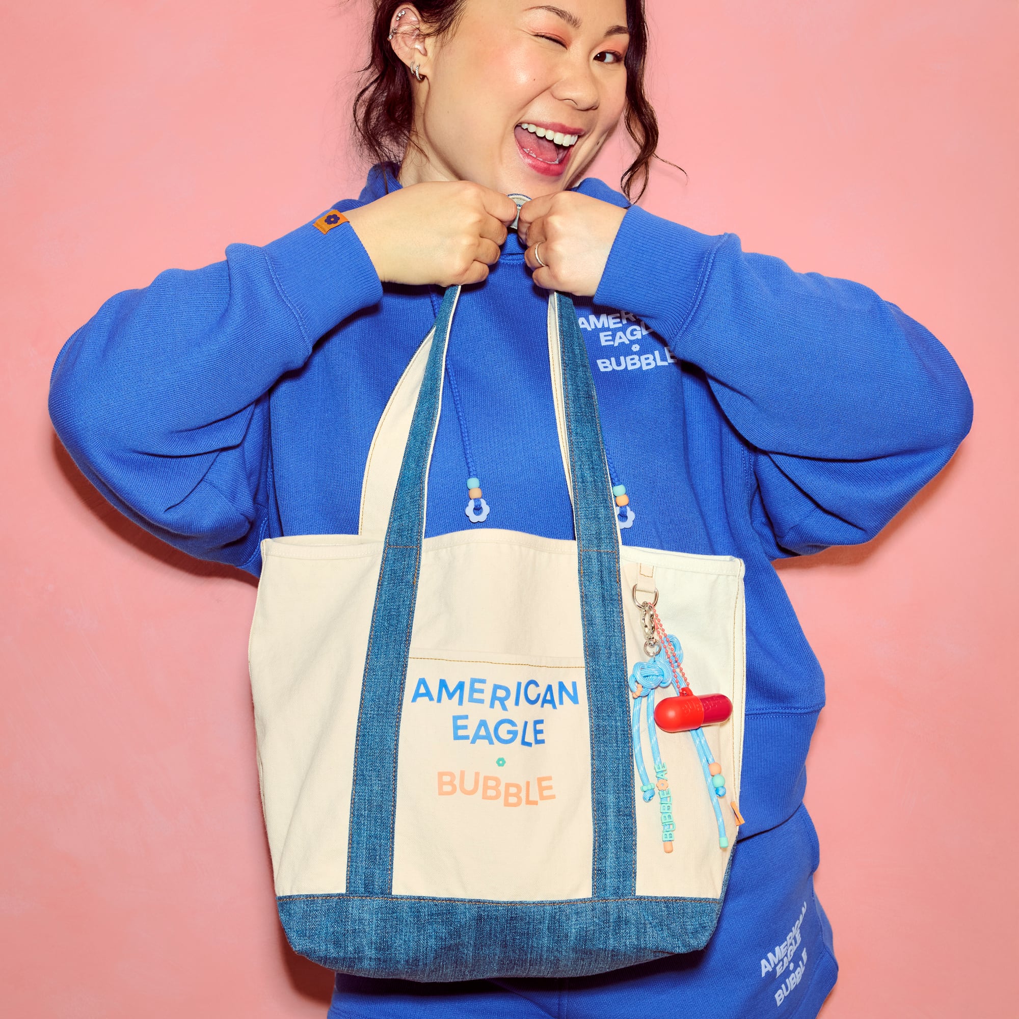 AE x Bubble Canvas Tote Bag